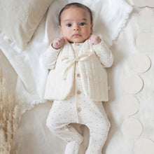  ETIENNE quilted vest - ivory