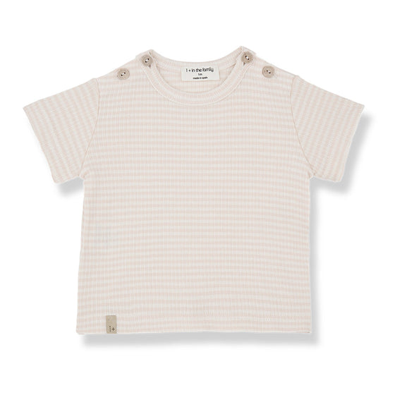 1 More in the Family JON tee nude stripe