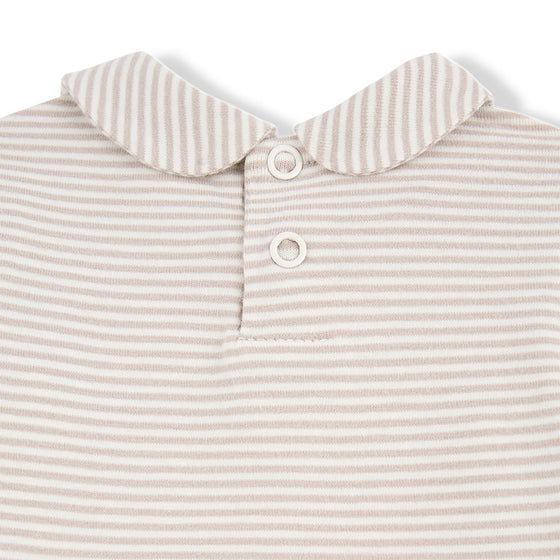 LOURDES collar body - beige stripe