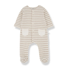  MILO onesie - beige stripe