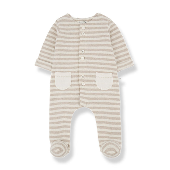 MILO onesie - beige stripe