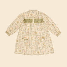  APOLINA ALINE SMOCK SHIRTDRESS CABIN QUILT CREAM