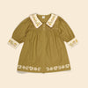 APOLINA BETTE DRESS DRIED MOSS