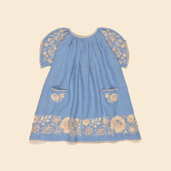 APOLINA FAY DRESS CORNFLOWER