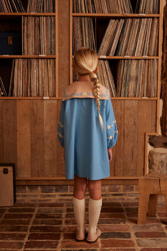 APOLINA MAGGIE SAILOR DRESS NORDIC BLUE