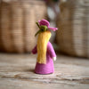 Pink Hisbiscus Handmade Wool Fairy