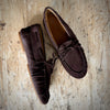 Angulus Suede Moccasin Chocolate