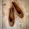 Angulus Suede Ballerina Camel