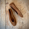 Angulus Suede Ballerina Camel