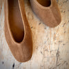 Angulus Suede Ballerina Camel
