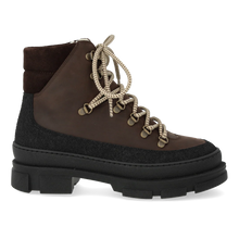  Women's Lace Up Boot - Black / Dark Brown