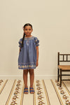 Apolina Verna Smock Dress Azul