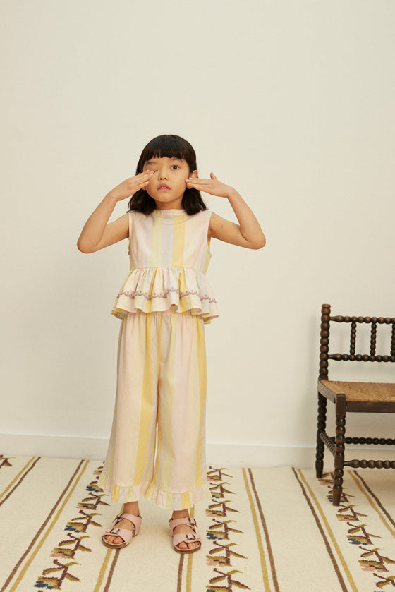 トップス Wini Trouser Set Painters Stripe 9-11Y Wini Trouser Set - Painters Stripe – The Little Wooden Peg