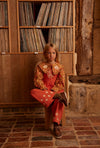 DIONNE BLOUSE AUTUMN HARVEST FLORAL