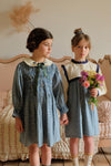 BONJOUR ROMANTIC LONG TUNIQUE Vichy blue