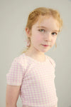 Baby Tee Gingham Print Bubble