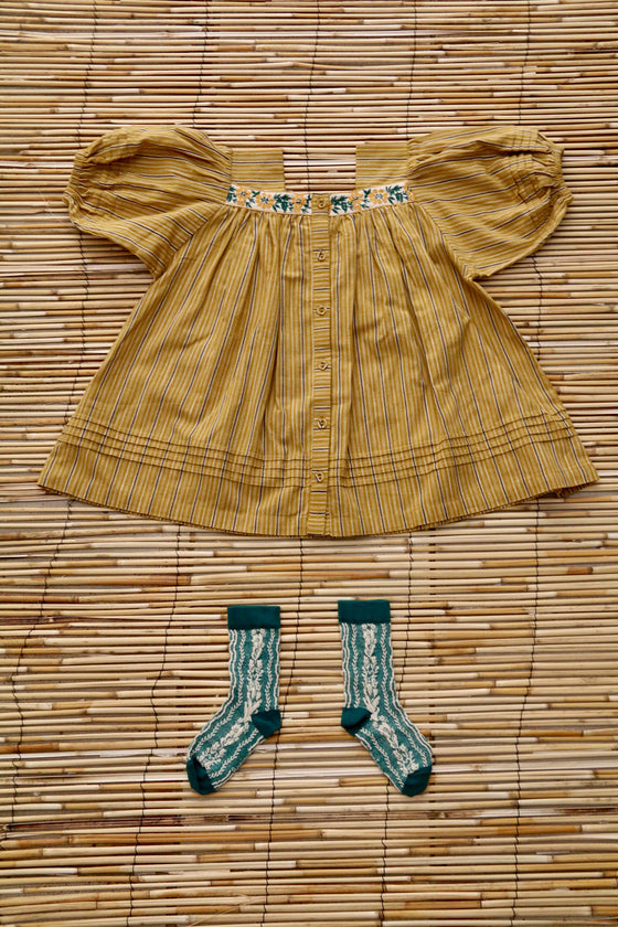 Bonjour Blouse Curry Transat Stripe