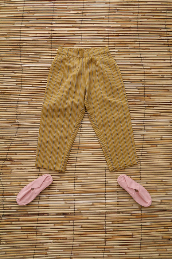 Bonjour Pant Curry Transat Stripe