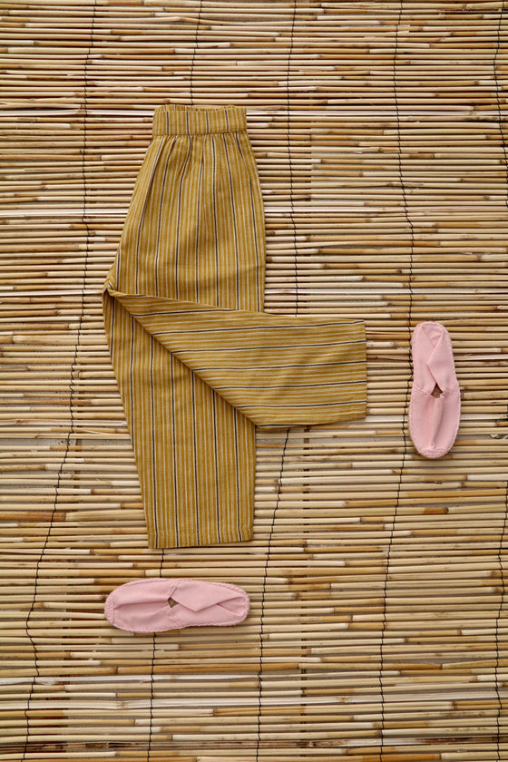 Bonjour Pant Curry Transat Stripe