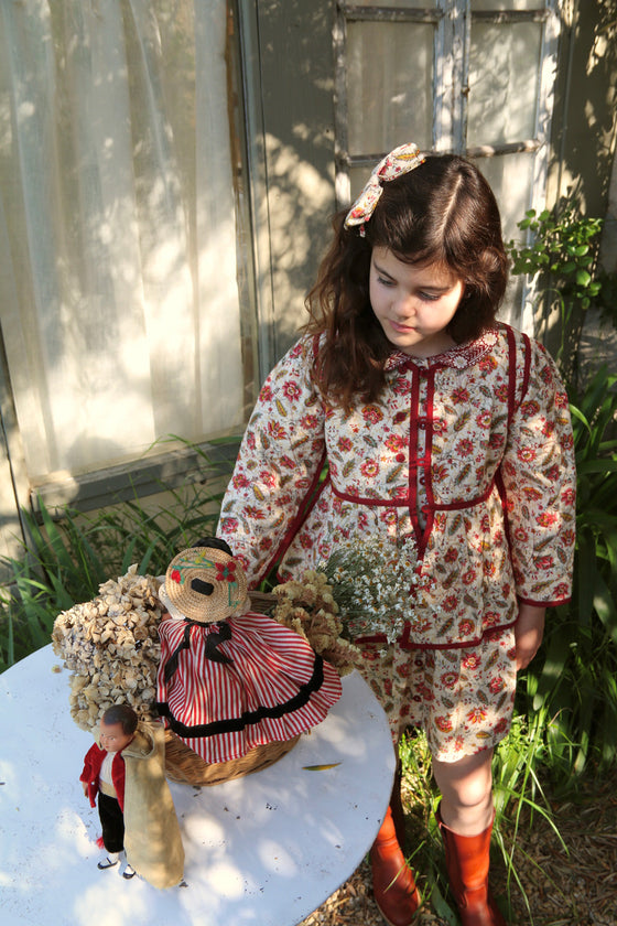 Bonjour Quilted jacket Aline print