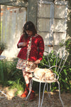 Bonjour Quilted jacket Aline print