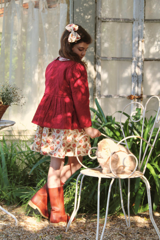 Bonjour Quilted jacket Aline print