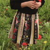 Bonjour Skirt black flower print