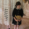 Bonjour Tunique with hair clip black dot print