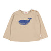 BB Whale T-Shirt - Biscuit