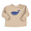 BB Whale T-Shirt - Biscuit