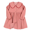 Soft Velour Dress - Peony