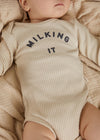 Claude and Co Milking It Bodysuit Oat