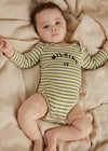 Claude and Co Milking It Stripe Bodysuit