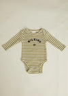 Claude and Co Milking It Stripe Bodysuit