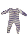 Claude and Co Milking it Inky Stripe Onesie