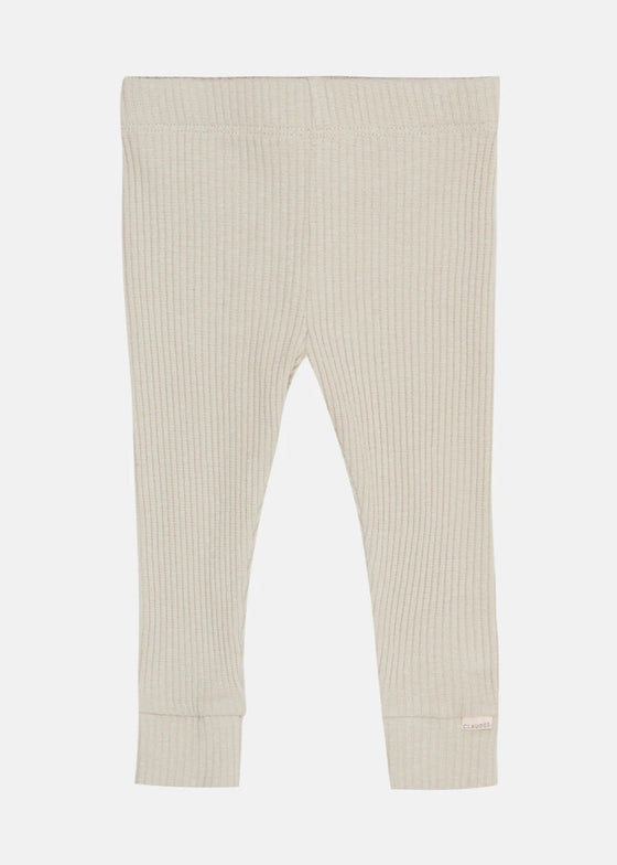 Claude and Co Rib Cuff Leggings Oat