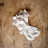 Liberty Ribbon Short Socks - Cream - 097