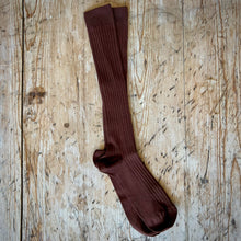  WOMEN'S LONG SOCKS - CHESTNUT - 383