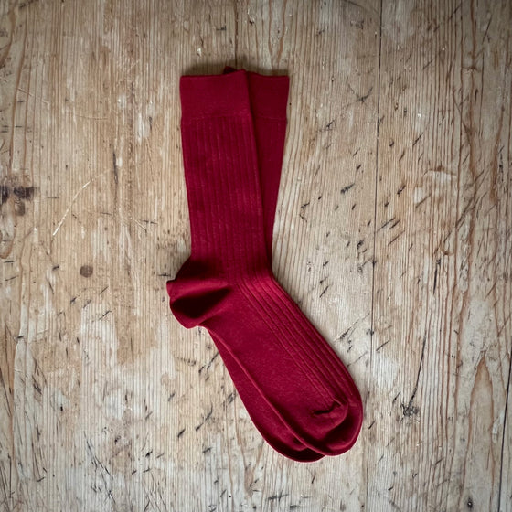 WOMEN'S SHORT SOCKS - BURGUNDY - 572