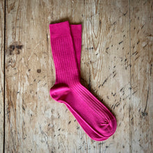  WOMEN'S SHORT SOCKS - FUCHSIA - 509