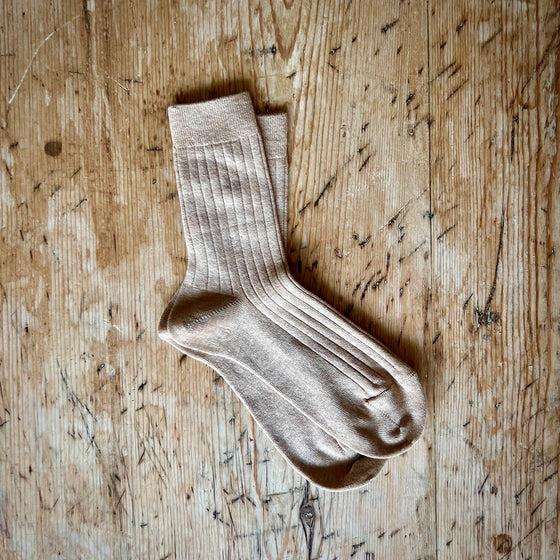 SHORT SOCKS - NOUGAT - 316