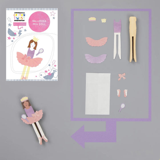 Cotton Twist Make Your Own Ballerina Peg Doll