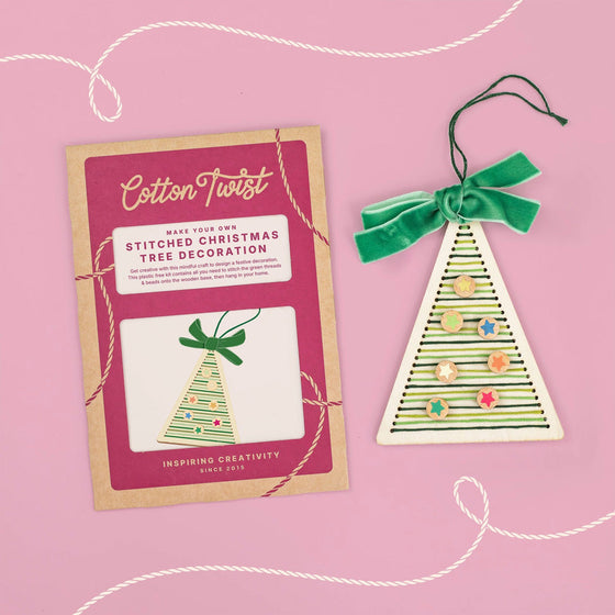 Cotton Twist Make Your Own Stitched Christmas Tree Decoration