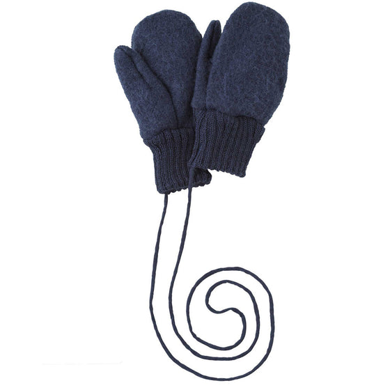Disana Boiled Wool Mittens indigo