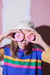 eat my socks kids socks joe s donut pink