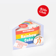  eat my socks kids socks rainbow cake