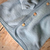 Organic Wool Fleece Jacket - Mountain Blue