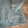 Organic Wool Fleece Jacket - Mountain Blue