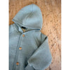 Organic Wool Fleece Jacket - Mountain Blue