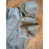 Organic Wool Fleece Onesie - Mountain Blue